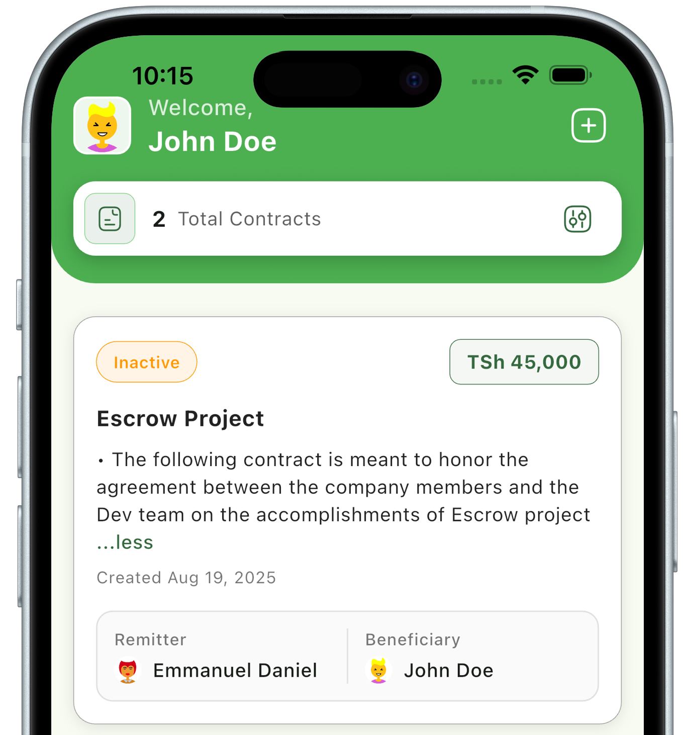 app mockup